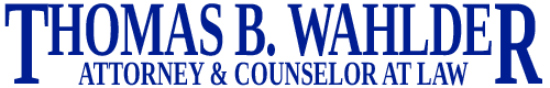Thomas B. Wahlder Attorney & Counselor at Law Logo